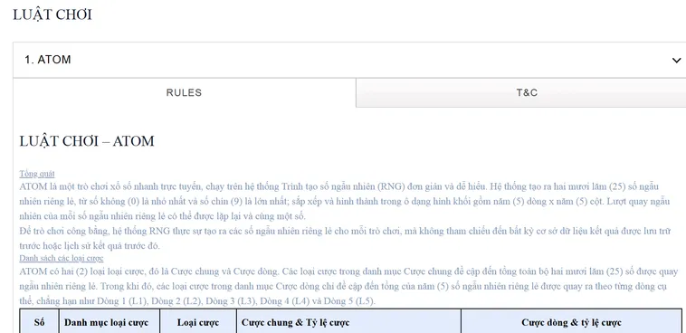 Quay Số Atom Tại RikBet Trò Chơi Con Số May Mắn Nhận Thưởng Lớn