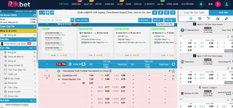 Cá Cược Thể Thao IM Sports RikBet Trải Nghiệm Đẳng Cấp Với Tỷ Lệ Thưởng Cực Cao