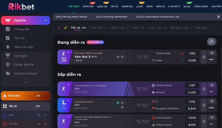 Thể Thao Ảo Tại RikBet Cơ Hội Kiếm Tiền Siêu Tốc Trong Vòng 3 Phút